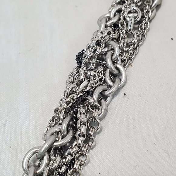 Banana Republic silver chain turquoise stone necklace - Picture 6 of 8